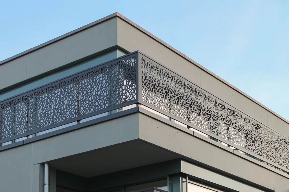 Stainless Steel Laser-Cut Balcony Railing